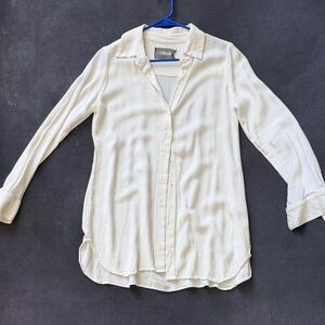 Elegant Cream Button-Up Blouse reformation
